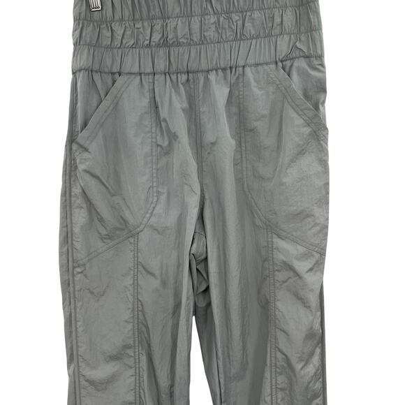 Free People Movement Way Home Joggers Pants Nylon Windbreaker Gray Size Small - Picture 4 of 11